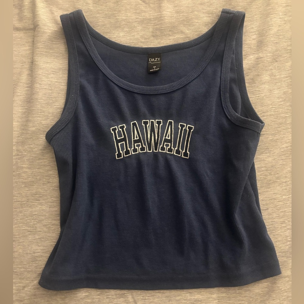Navy Hawaii Tank Top